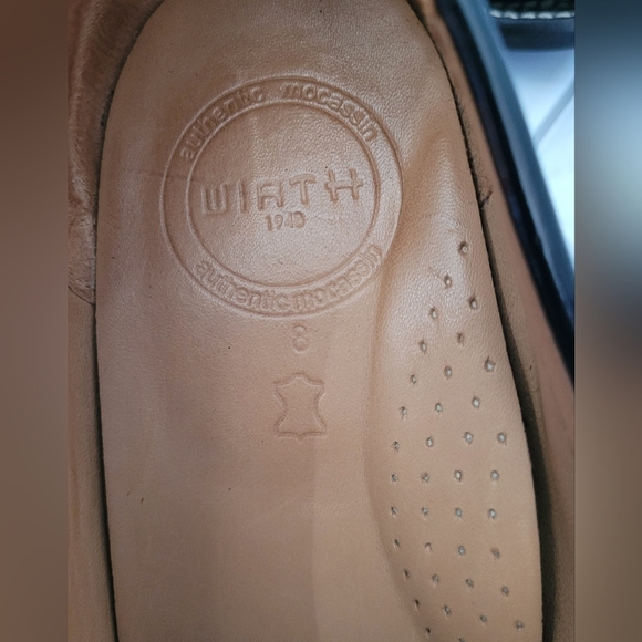 WIRTH 1948 Made in Brazil Ladies Black Patent Leather Heeled Loafers 2in Block H - Picture 12 of 12